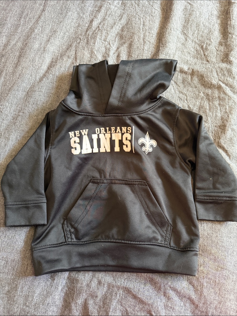 New Orleans Saints Kids Black Hoodie - Team Logo Pullover